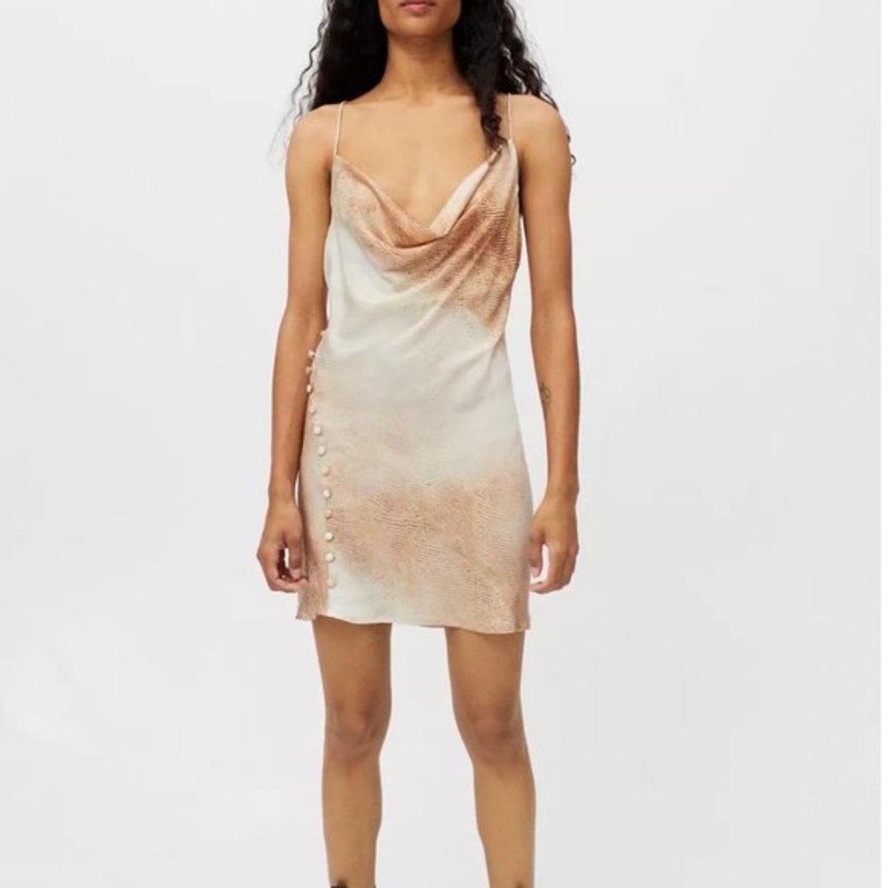 NEW ✨ Lioness Urban Outfitters Don't Be Jealous Slip Dress Python Small
